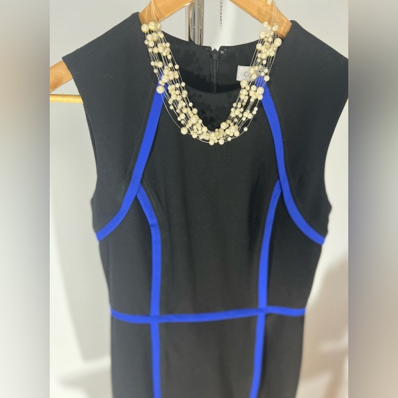 Calvin Klein Black Dress with Blue Highlights - Picture 2 of 5